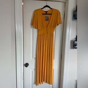 Forever 21 Mustard Yellow Maxi Dress